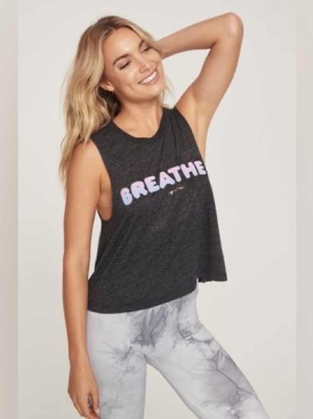 Spiritual Gangster || “Breathe” Flowy Tank (L)